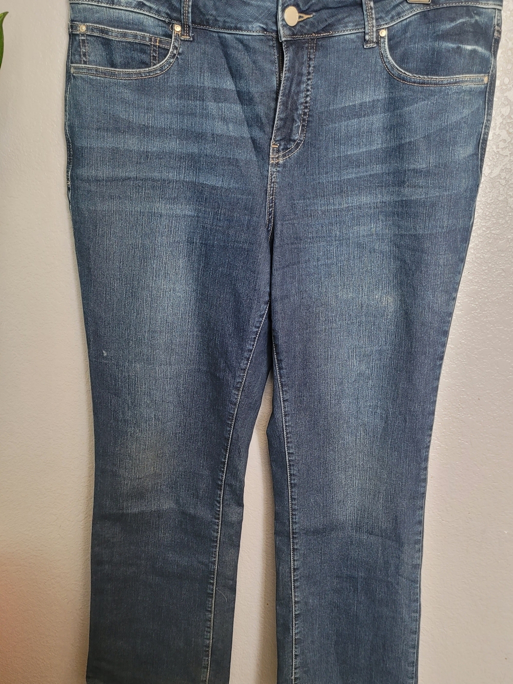Maurices Women's Straight-Leg Jeans in Mid Blue Wash
